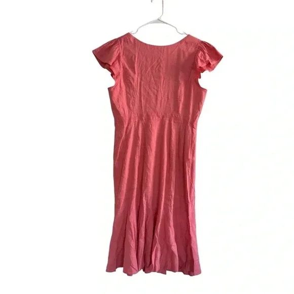 Rachel Parcell Blush Button Midi Dress - Picture 7 of 14